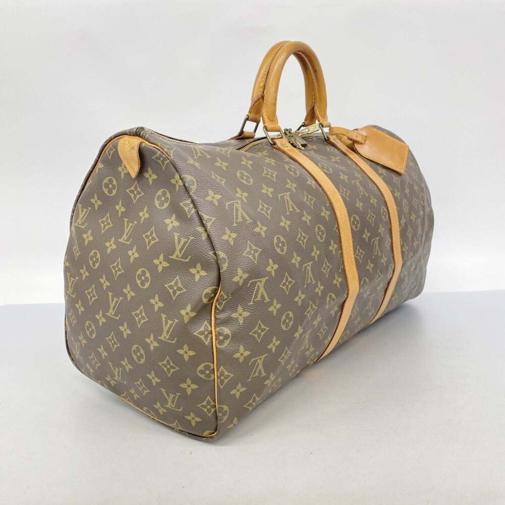LOUIS VUITTON Brown Monogram Keepall 55 Boston Bag - Picture 2 of 11